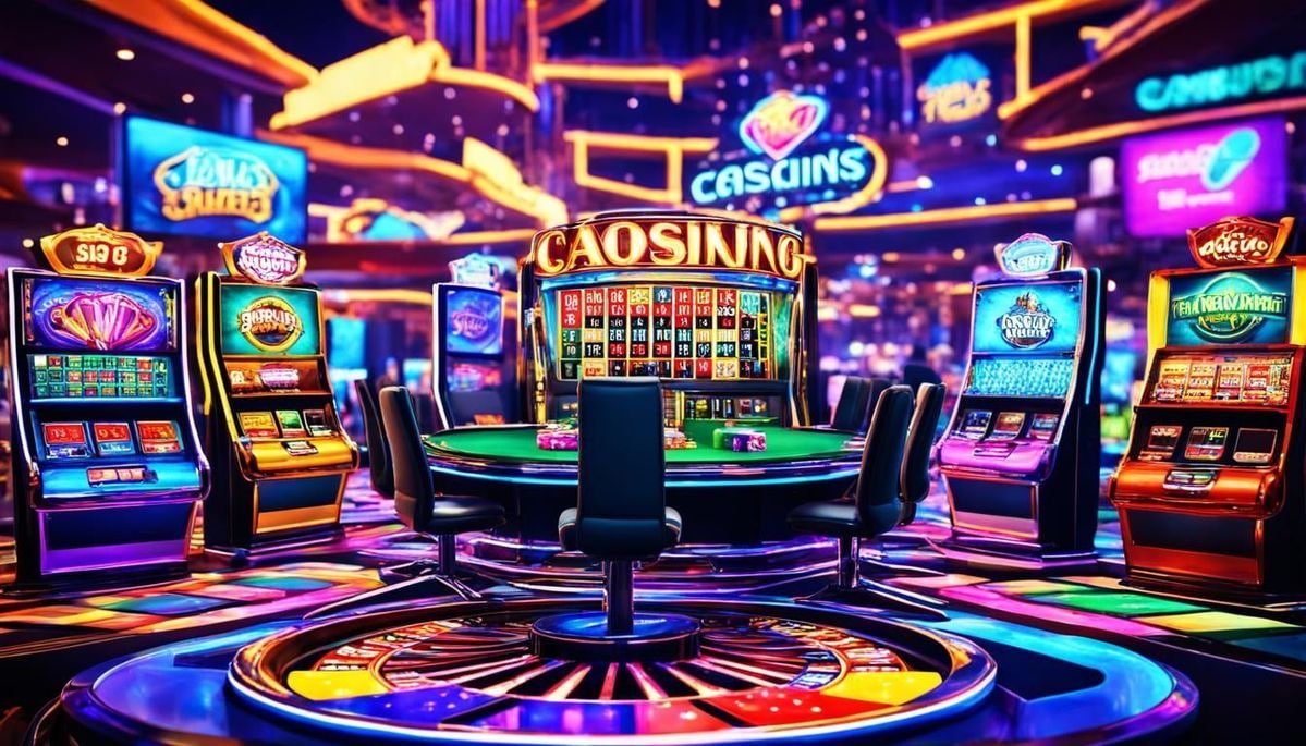 Winspire mobile interface showing slot games and live casino on a smartphone screen
